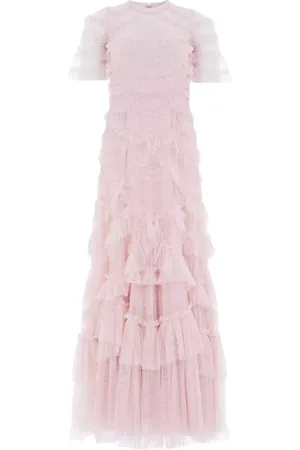 Needle & Thread Klänning, Dam, S, Tyll, Rosa Ruffle Maxi Klänning Marilla