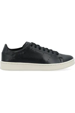 Y-3 Skor, Herr, 43 1/2 EU, Läder, Svart läder sneaker Stan Smith