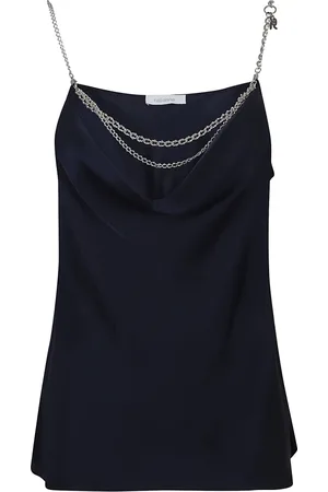 Paco rabanne Topp, Dam, M, Polyester, Kedjedetaljerad Cami-topp