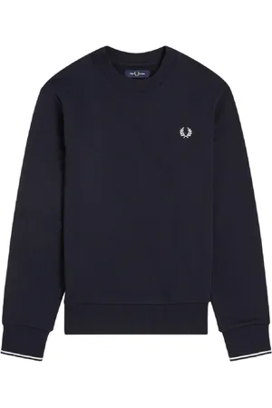 Fred Perry Sweatshirts & Hoodies, Herr, L, Bomull, Crew-neck Sweatshirt