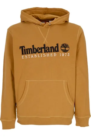 Timberland Sweatshirts & Hoodies, Herr, S, Bomull, Vintage Logo Hoodie Wheat