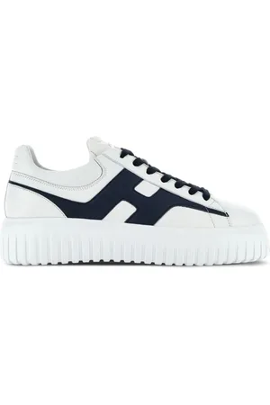 Hogan Skor, Herr, 43 EU, Läder, H-Stripes Lädersneakers