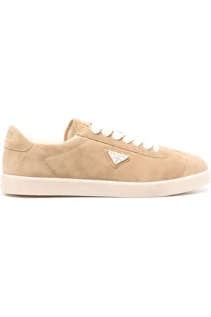Prada Skor, Herr, 41 EU, Mocka, Mocka Panel Sneakers