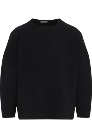 FEAR OF GOD Stickade tröjor & koftor, Herr, L, Ottomanstickad tröja med rak hals