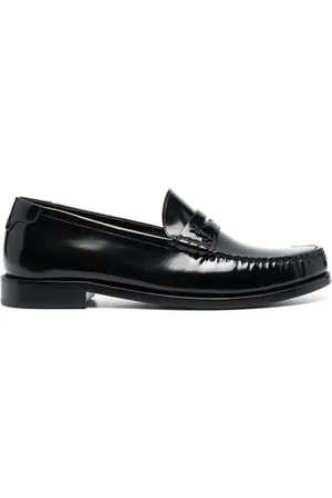 Saint Laurent Skor, Herr, 42 EU, Läder, Svarta Läder Ankelboots
