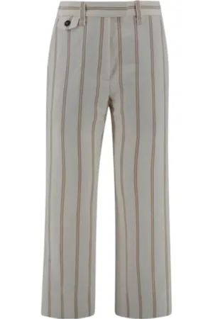 Brunello Cucinelli Byxor, Dam, M, Bred Ben Randiga Byxor