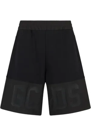 GCDS Shorts, Herr, XL, Nylon, Nylon Band Logo Bermuda Shorts Svart