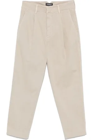 Dondup Byxor, Dam, W27, Taupe Byxor med Dold Stängning