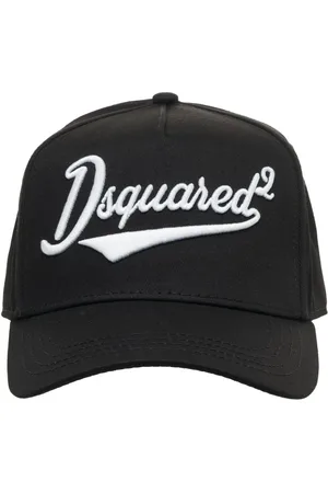 Dsquared2 Accessoarer, Herr, ONE Size, Bomull, Svart baseballkeps med logotyp, justerbar