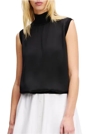 Karl Lagerfeld Topp, Dam, M, Linne, Topp satin linne