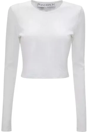 J.W.Anderson Topp, Dam, M, Bomull, Vit Bomull Logo Topp