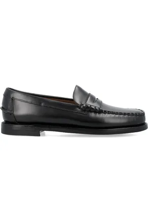 SEBAGO Skor, Dam, 38 1/2 EU, Läder, Klassiska Dan Loafers Svarta Skor
