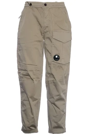 C.P. Company Byxor, Herr, L, Bomull, Vintage Khaki Cargo Byxor