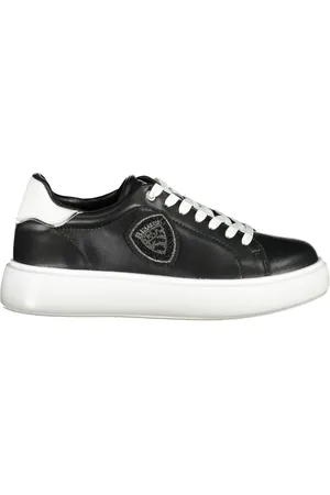Blauer Skor, Dam, 39 EU, Läder, Glittrande Lädersneaker med Avtagbar Innersula