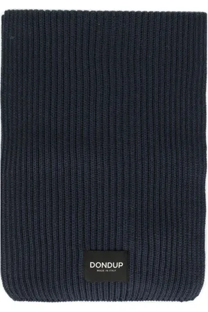 Dondup Accessoarer, Herr, ONE Size, Stickad halsduk med logotyp