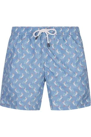 FEDELI Badkläder, Herr, XL, Blue Pelican Badbyxor