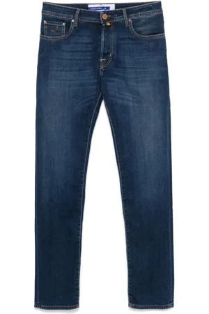 Jacob Cohen Jeans, Herr, W36, Denim, Slim Cut Indigo Denim Jeans