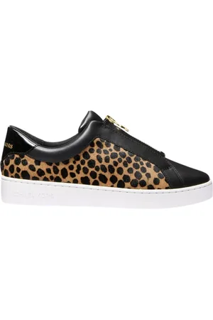 Michael Kors Skor, Dam, 38 1/2 EU, Läder, Zip Slip-On Sneakers Husk Multi