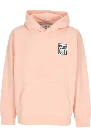 Obey Sweatshirts & Hoodies, Herr, L, Bomull, Ögonikon Lättvikts Huva Tröja
