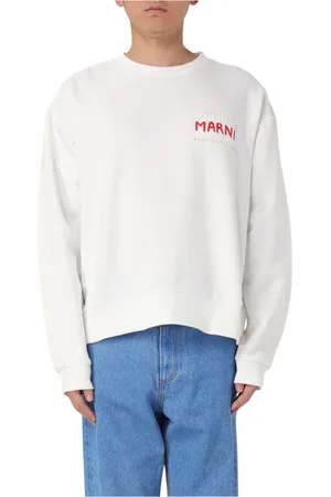Marni Stickade tröjor & koftor, Herr, M, Mysig Fleece Sweatshirt för Alla Säsonger