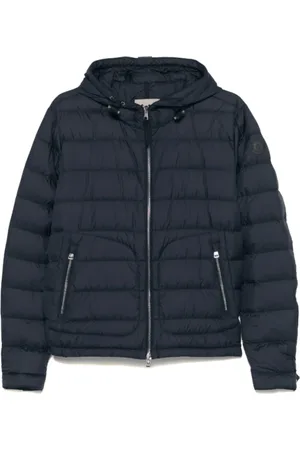 Moncler Jacka, Herr, 2Xl, Polyester, Navy Sestriere Hooded Short Down Jacket