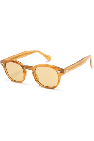 MOSCOT Accessoarer, unisex, 46 MM, Lemtosh Base 2 SUN Blonde Amber Solglasögon