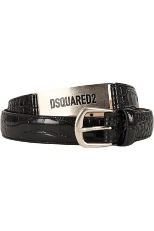 Dsquared2 Accessoarer, Herr, 100 CM, Läder, Bälte i läder med krokodileffekt