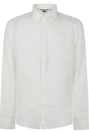 Michael Kors Skjorta, Herr, 2Xl, Linne, Linneskjorta med långa ärmar