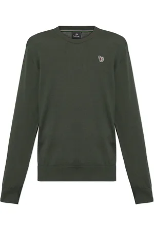 Paul Smith Stickade tröjor & koftor, Herr, S, Bomull, Bomullströja med logotypemblem