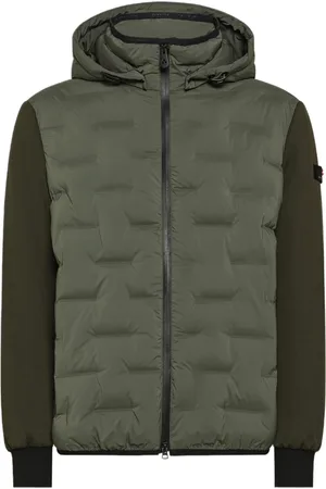 Peuterey Jacka, Herr, S, Polyester, Bimaterial Jacka med Jacquard-Quiltning