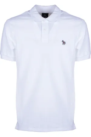 Paul Smith Topp, Herr, S, Bomull, Pikétröja med zebrarand