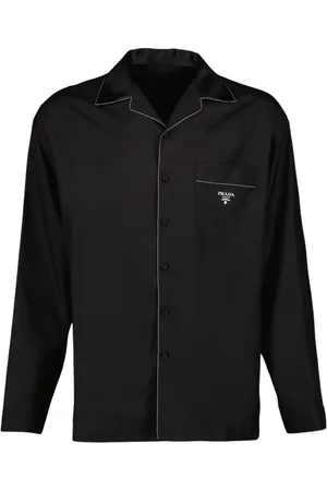 Prada Skjorta, Herr, M, Silk Classic Skjorta Lång Ärm