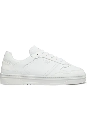 Mallet Skor, Herr, 46 EU, Läder, Vita Lädersneakers