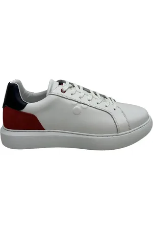Peuterey Skor, Herr, 42 EU, Läder, Vita Lädersneakers