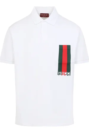 Gucci Topp, Herr, XL, Bomull, Vit T-shirt & Polo Kollektion