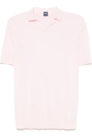 FEDELI Topp, Herr, XL, Rosa V-ringade T-shirts och Polos
