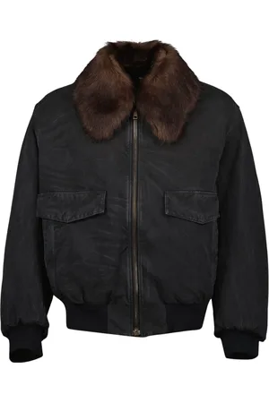 Prada Jacka, Herr, S, Fuskpäls, Oversize Jacka med Krage i Fuskpäls