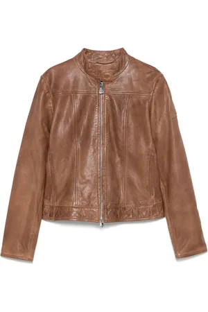 Peuterey Jacka, Dam, M, Läder, Caramel Läderjacka