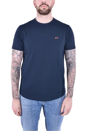 sun68 Topp, Herr, M, Bomull, Piquet Bomull T-shirt Kortärmad