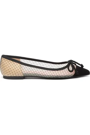Pretty Ballerinas Skor, Dam, 37 EU, Läder, Transparenta Ballerina Skor med Prickar