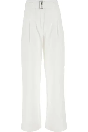Serafini Byxor, Dam, S, Bomull, Belted High-Waist Byxor