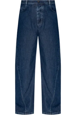Bottega Veneta Jeans, Herr, S, Jeans med kontrastsömmar och utsvängda ben