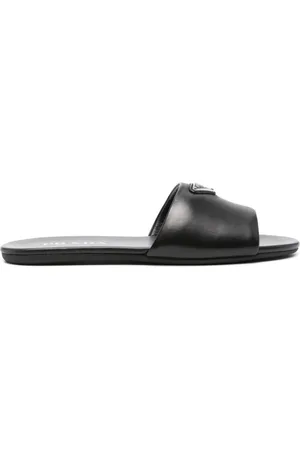 Prada Skor, Dam, 37 EU, Läder, Puffiga Nappa Sandaler
