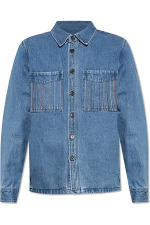 Paul Smith Jacka, Herr, 2Xl, Denim, Denimjacka med fickor