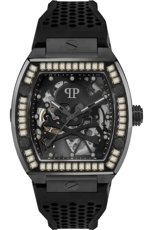 Philipp Plein Accessoarer, Herr, ONE Size, $keleton Crystal Automatisk Klocka