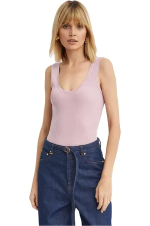 ZIMMERMANN Topp, Dam, M, Linne, Randig rosa linne