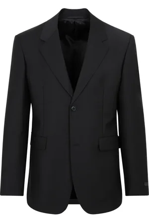 Prada Jacka, Herr, L, Svart Mohair Ulljacka Aw23 från
