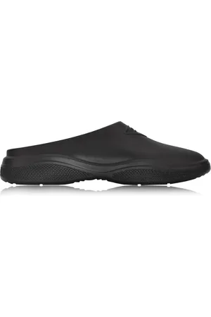 Prada Skor, Dam, 40 EU, Eleganta slip-on sandaler med logotyp
