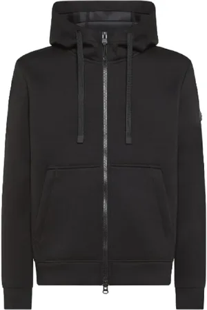Peuterey Sweatshirts & Hoodies, Herr, XS, Polyester, Makin Nero Zip-through Sweatshirt