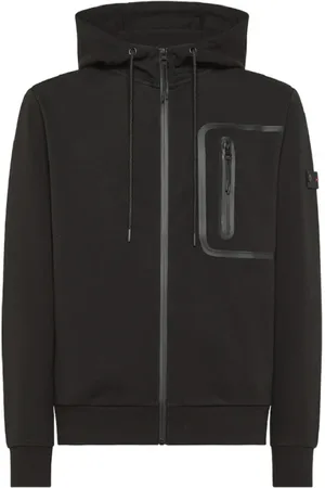 Peuterey Sweatshirts & Hoodies, Herr, M, Polyester, Parker 01 Nero